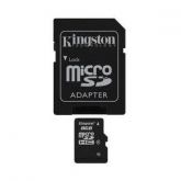 CARTAO DE MEMORIA 8GB SD MICRO KINGSTON C/ ADAPT.